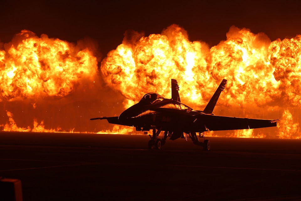 Jet blue angels f-18