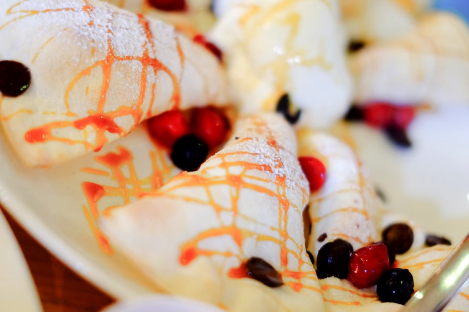 Dessert With Berries On A Plate