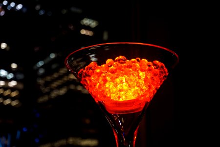 Closeup Photo Of Clear Martini Glass photo