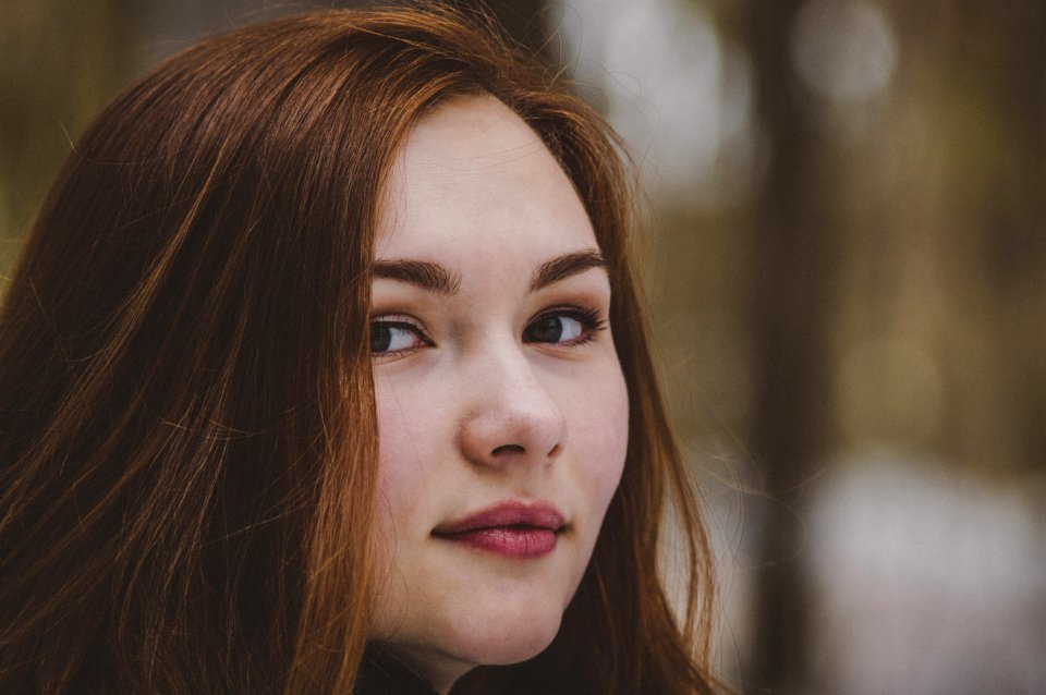 Close Up Photo Of Womans Face
