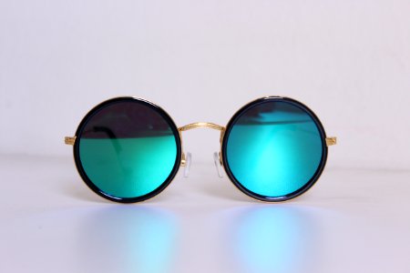 Black Framed Hippie Sunglasses photo