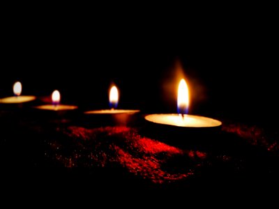 Four Lighted Candles