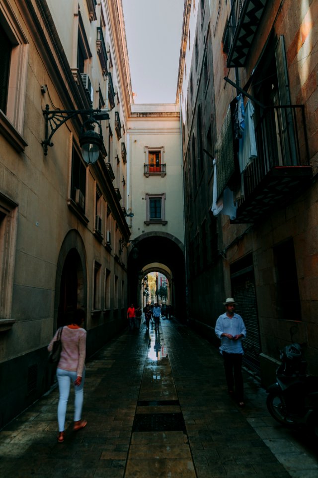 People Walking On Hall Way photo