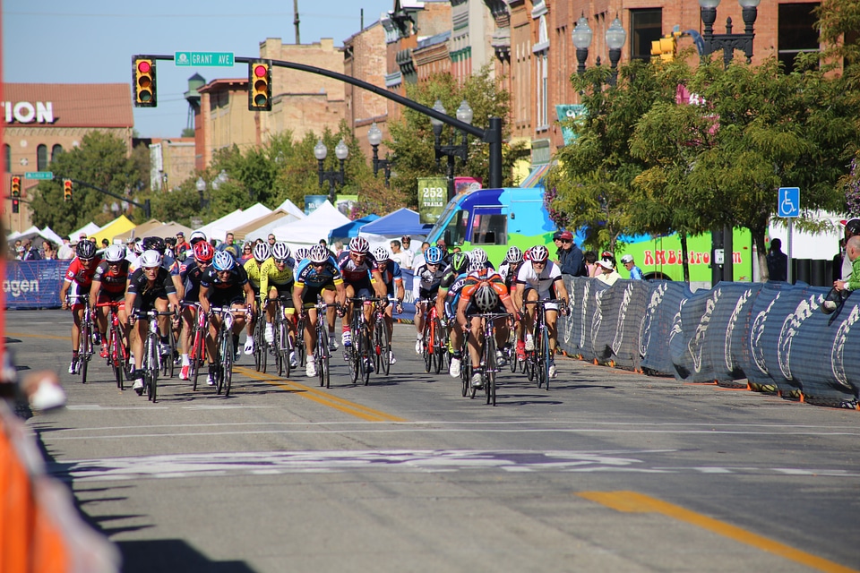 Bike cyclist competition