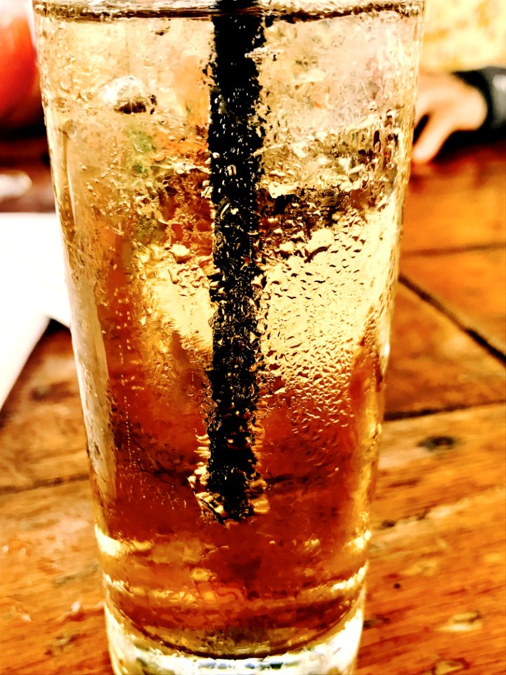 Wet Drinking Glass