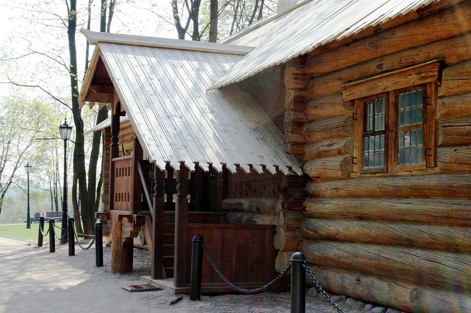 Brown historic tzar's dwelling