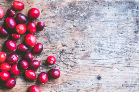Coffee Beans On Top Of The Wooden Surface