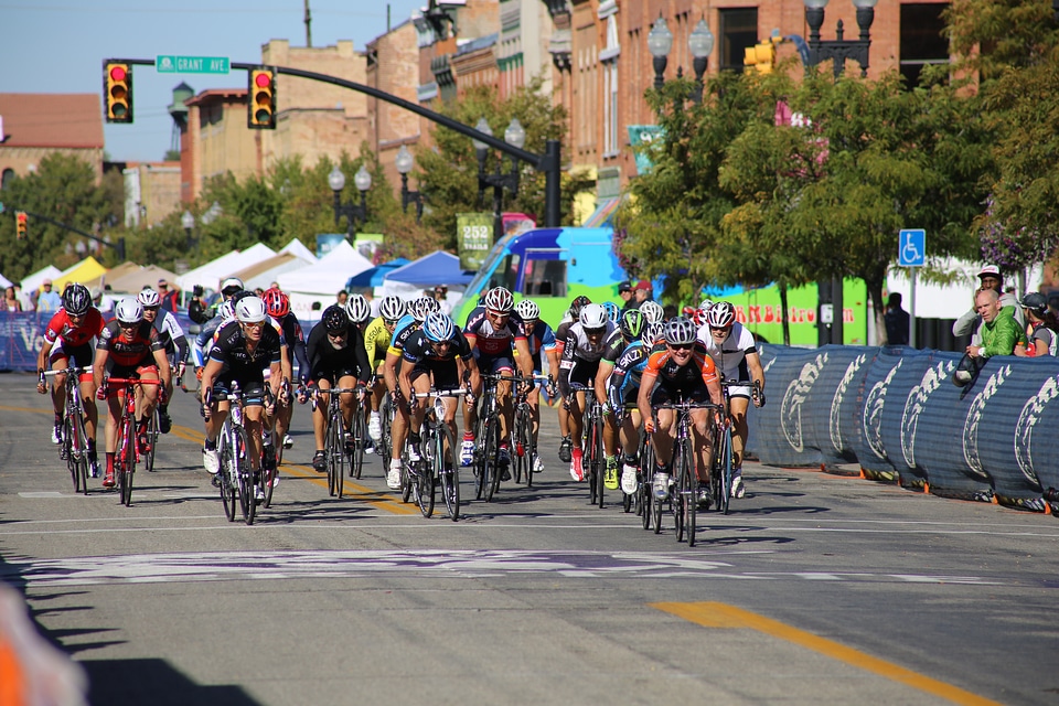 Bike cyclist competition