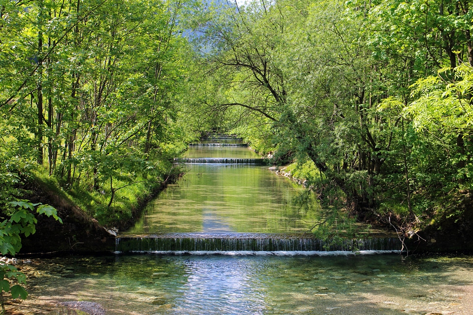 Waterfall bach water