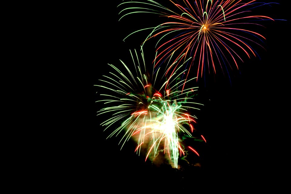 Fire Works During Night Time photo