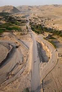 Desert village landscape photo