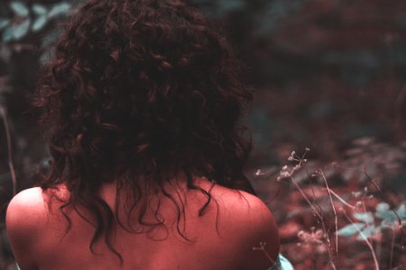 Back Curly Hair photo