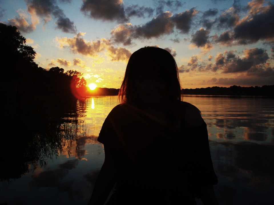 Sunset water brandenburg