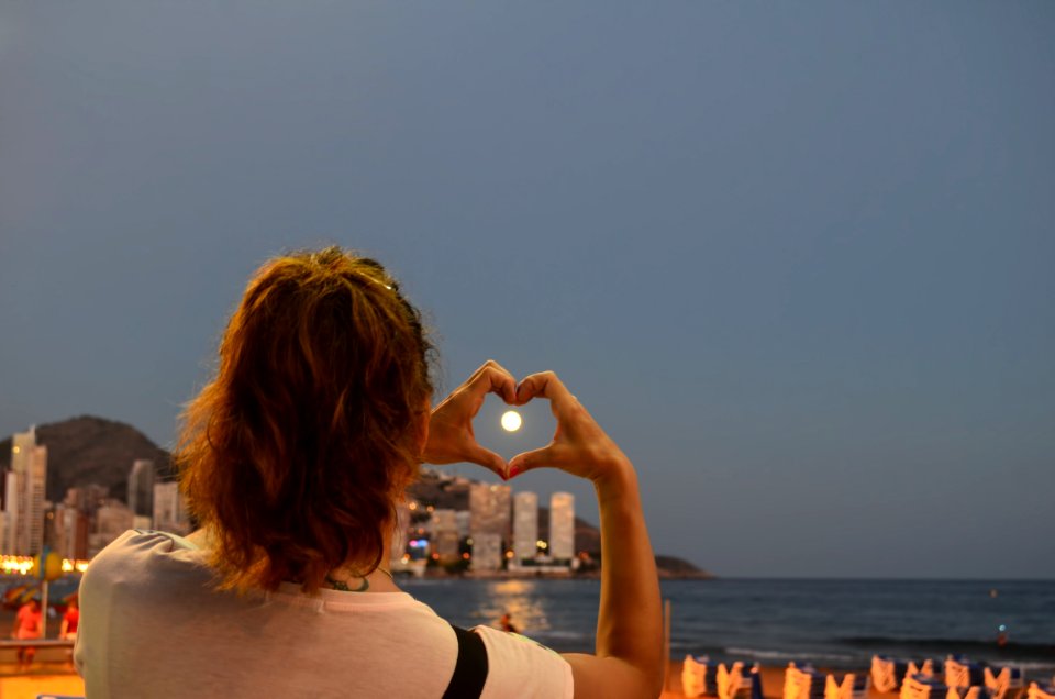 Beach Benidorm Heart