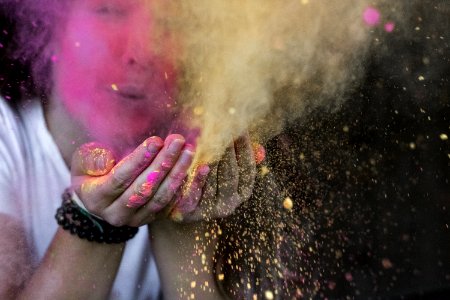 Blowing Colorful Colors