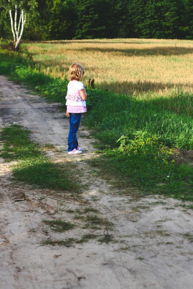 Little Girl On Path