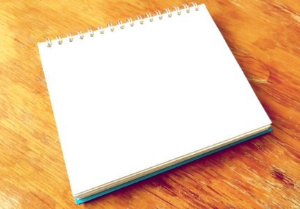 Blank Notebook Pad photo