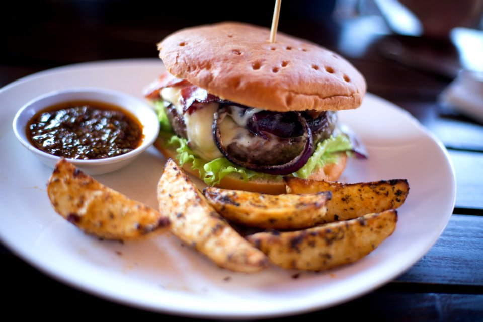 Blur Burger Close-up