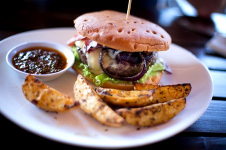 Blur Burger Close-up photo