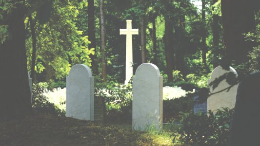 Burial Cemetery Cross photo