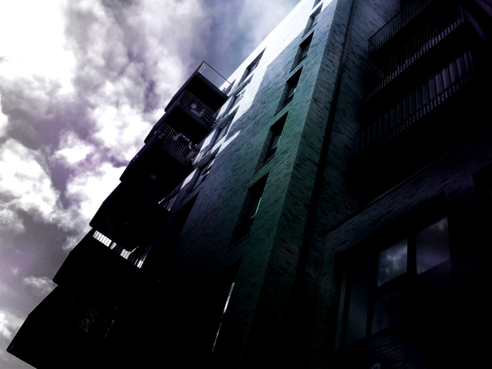 Architecture Balconies Black