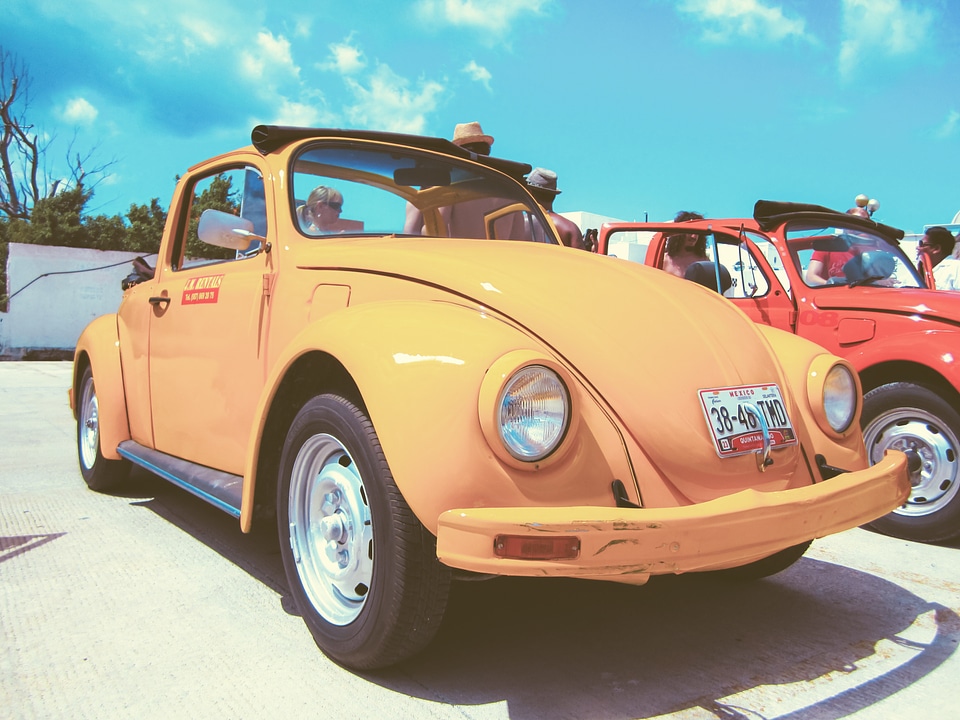 Orange retro vintage