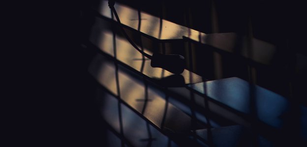Blinds Close-up Dark