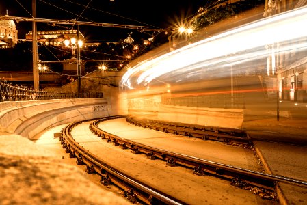 Time Lapse Photography Of Train