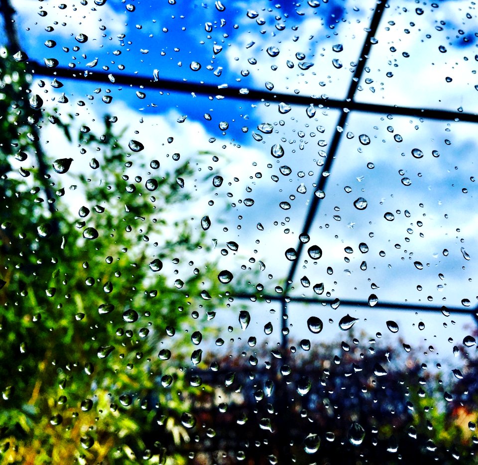 Droplets Glass Window