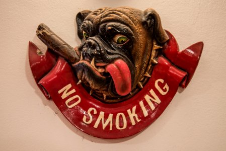 No Smoking Signage Mounted On Wall photo