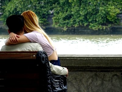 Affection Bench Hugging