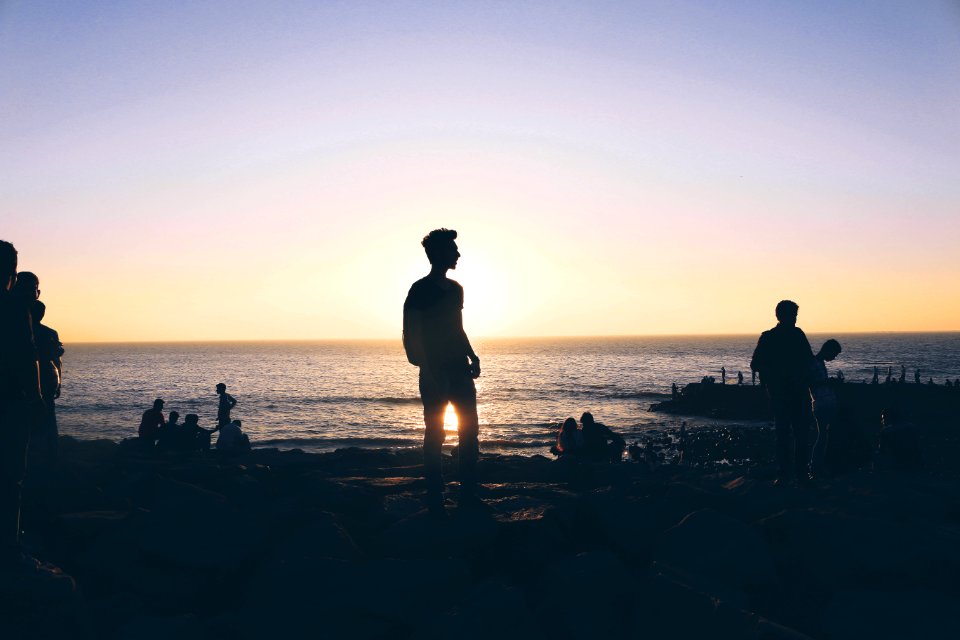 Backlit Beach Dawn