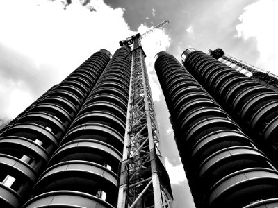 Architecture Black-and-white Building photo