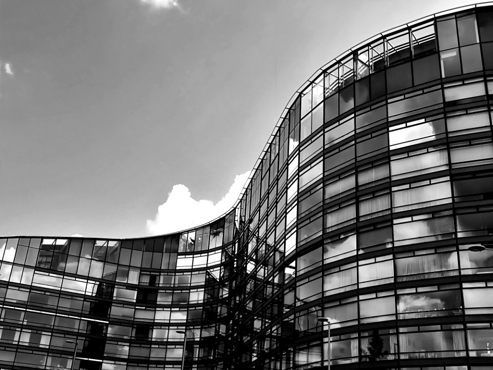 Architecture Black-and-white Building photo