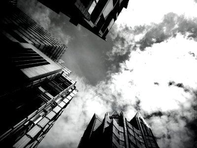 Architecture Black-and-white Buildings photo
