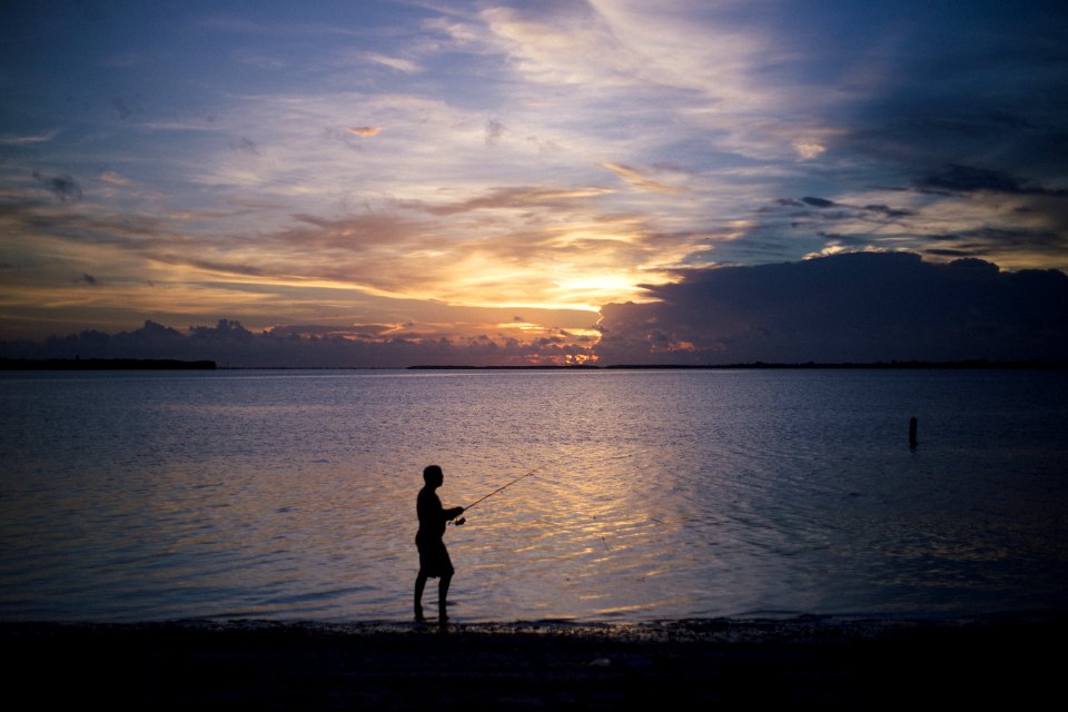 Afterglow Backlit Beach