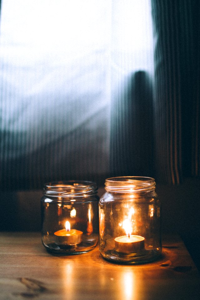 Burning Candlelight Candles