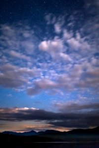 Backlit Clouds Evening photo