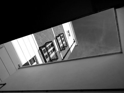 Balconies Black-and-white Building photo