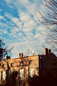 Tenement House amp Blue Sky photo