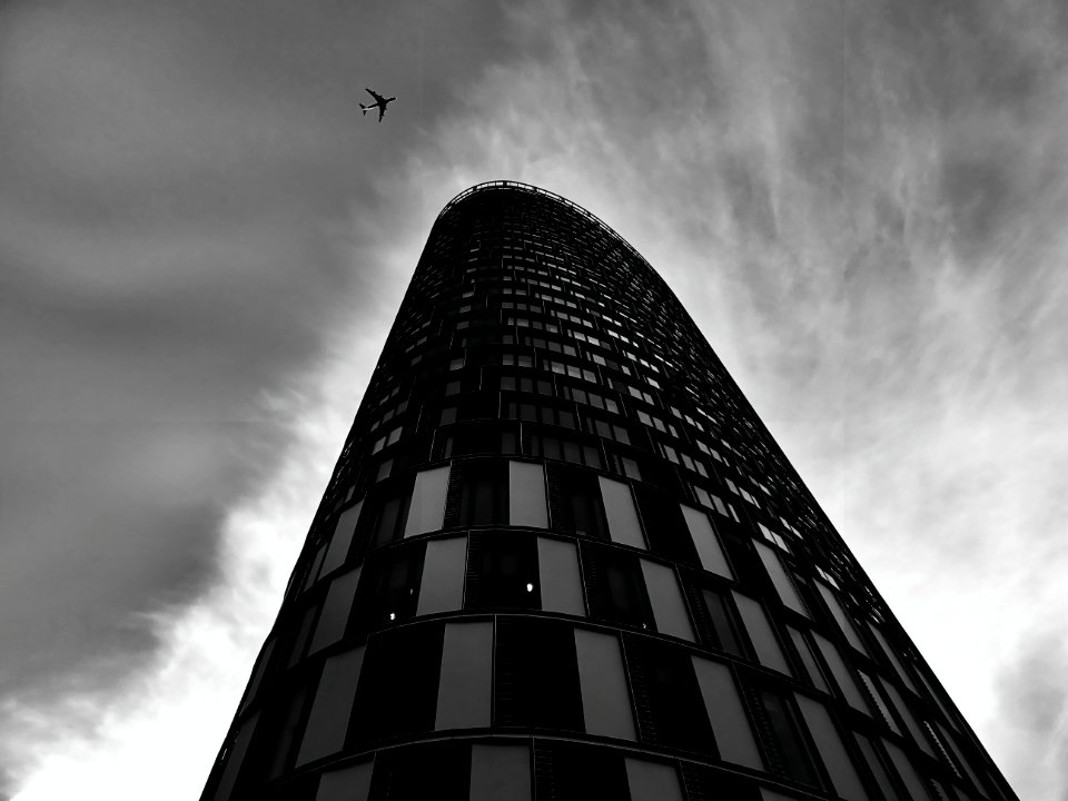 Airplane Architecture Black-and-white