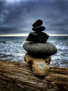 Balance Beach Boulder