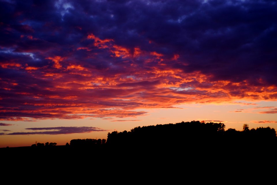 Backlit Clouds Dawn photo