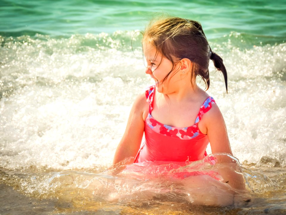 Beach Child Enjoyment