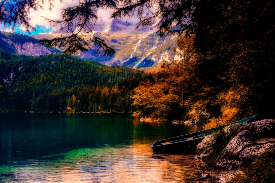 Autumn Beautiful Boat