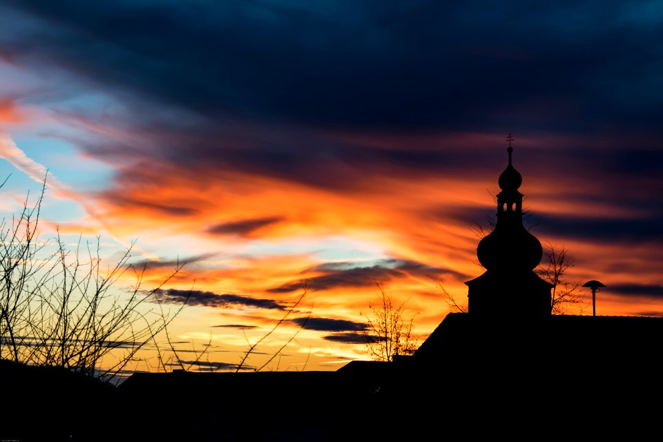 Architecture Backlit Church
