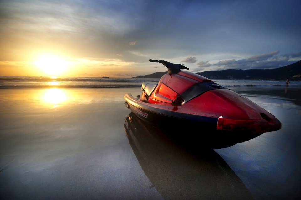 Boat Clouds Dawn