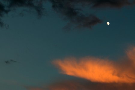 Clouds Moon Nature