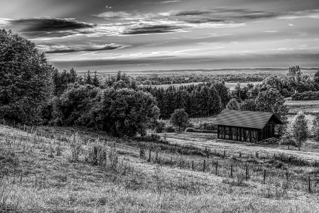 Agriculture Barn Black-and-white photo