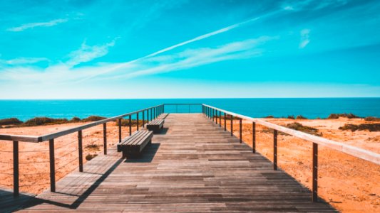 Beach Bench Boardwalk